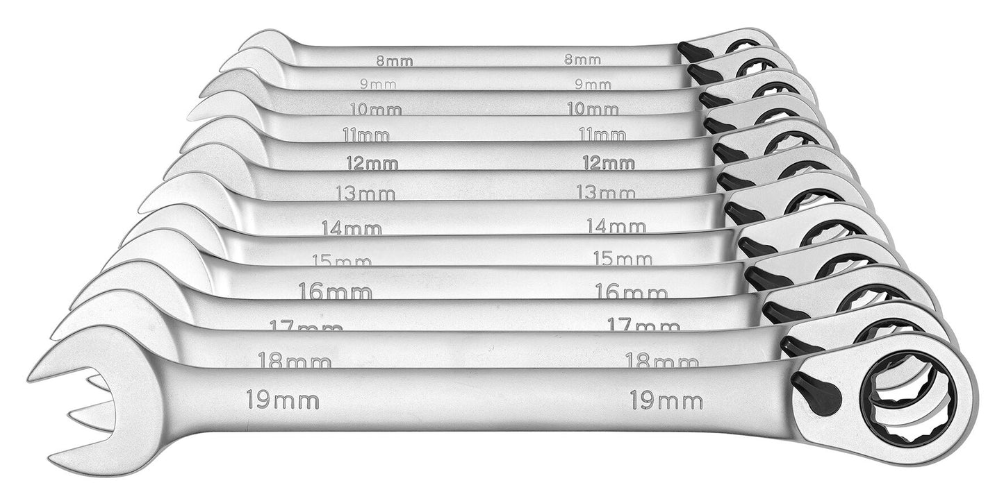 R07205112 - Juego de 12 llaves combinadas de carraca 8-19mm
