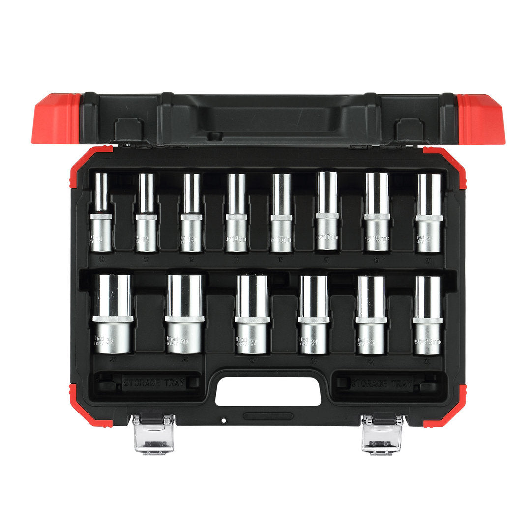 R61003114 - Juego de llaves de vaso 1/2" hexagonal 10-32 mm, 14 piezas