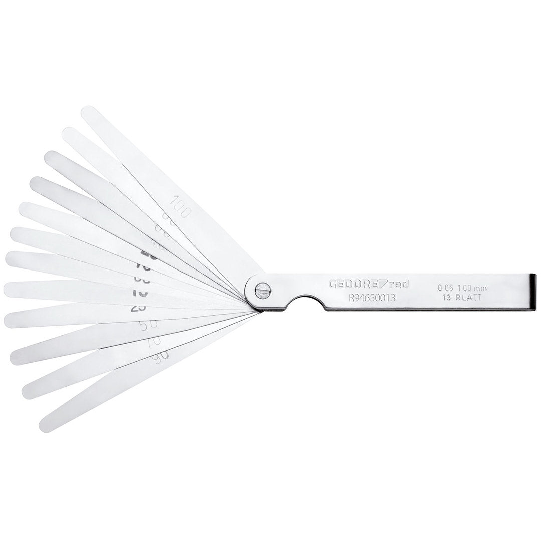 R94650013 - Surtido de galgas de forma abanico 5-100/100 13 piezas