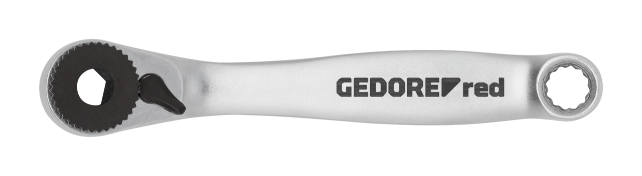 R40150027 - Carraca porta-puntas de 2 componentes 1/4", L=90 mm, ángulo de retorno 5°