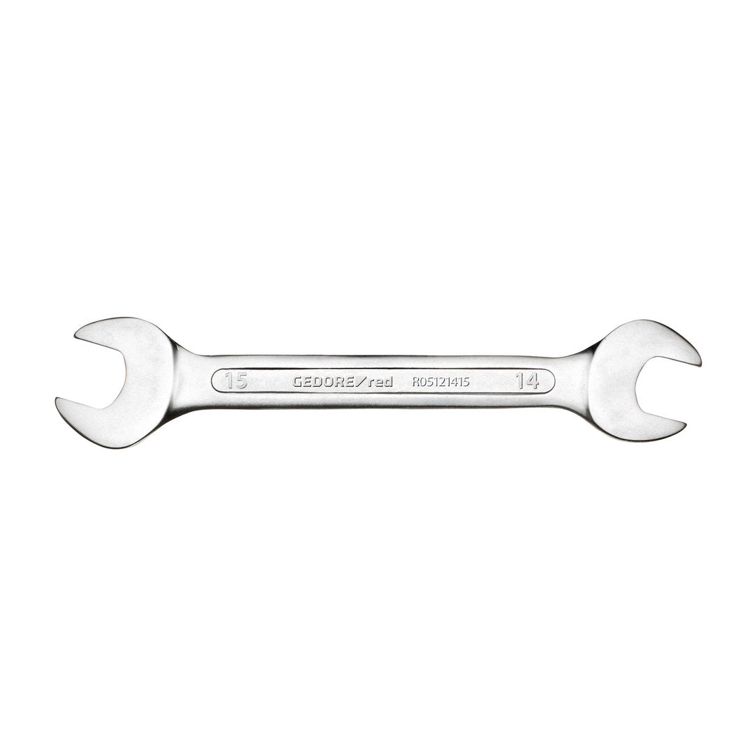 R05121617 - Llave fija de doble boca abierta 16x17 mm L=160 mm