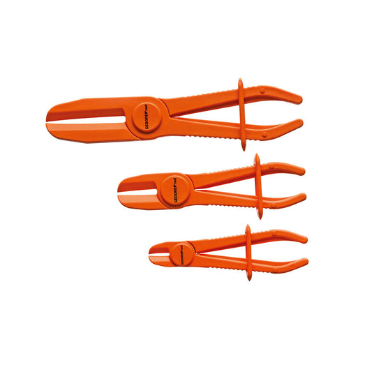 R15151000 - Juego de tenazas abrazaderas para tubos flexibles, Ø 0-60 mm, 3 piezas