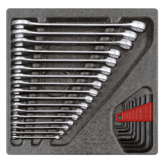 R22250000 - Juego de llaves combinadas, módulo CT 4/6, 25 piezas
